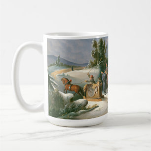 Caneca De Café WASHINGTON VALLEY FORGE Vintage Art Christmas Mug