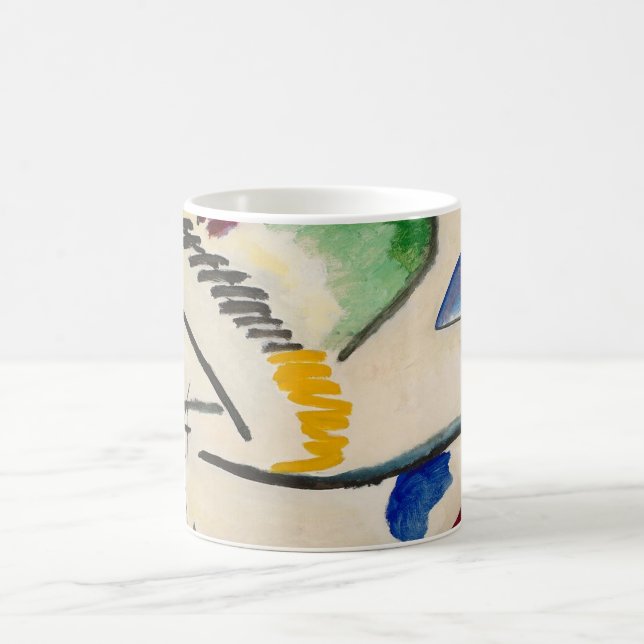 Caneca De Café Wassily Kandinsky Abstrato Trabalho de arte (Centro)