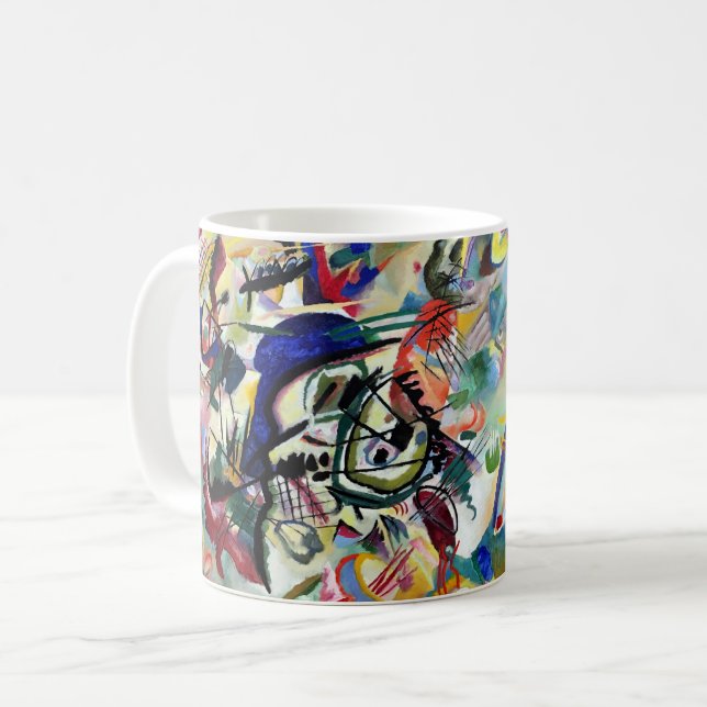 Caneca De Café WASSILY KANDINSKY - Composição VII 1913 (Frente Esquerda)