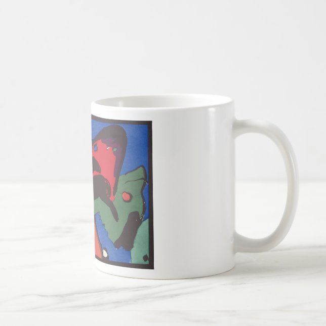 Caneca De Café Wassily Kandinsky Franz Marc Blue Rider Painting (Direita)
