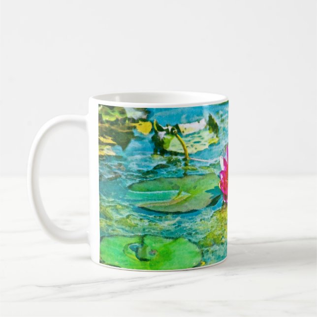 Caneca De Café Water Lily Lilypad (Esquerda)