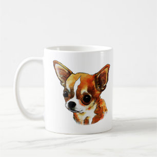 Caneca De Café Watercolor Chihuahua