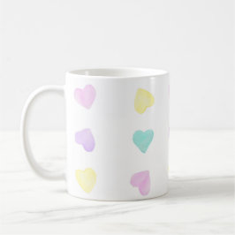 Caneca De Café Watercolor Convo Heartz Large Pattern Mug