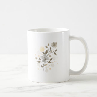 Caneca De Café Watercolor Farmhouse Sage Green and Beige Modern