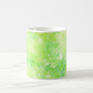 Caneca De Café Watercolor Green Leaf Pattern Mug