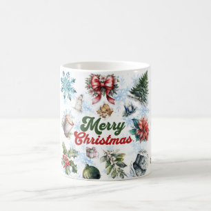 Caneca De Café Watercolor Natal