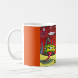 Caneca De Café Watercolor Painting Science Fiction Dimension Art