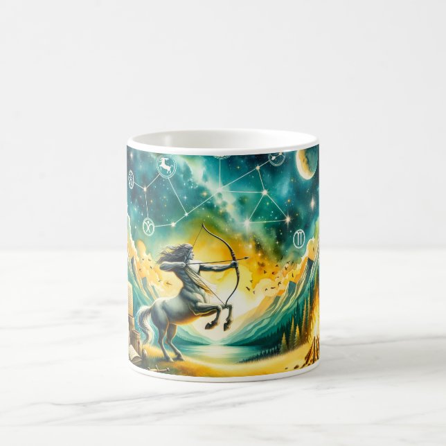 Caneca De Café Watercolor Sagittarius (Centro)