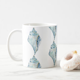 Caneca De Café Watercolor Seashell