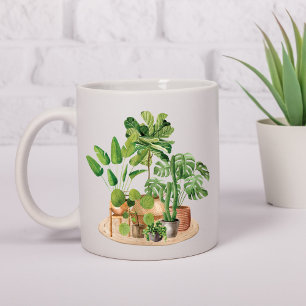 Caneca De Café Watercolor Tropical