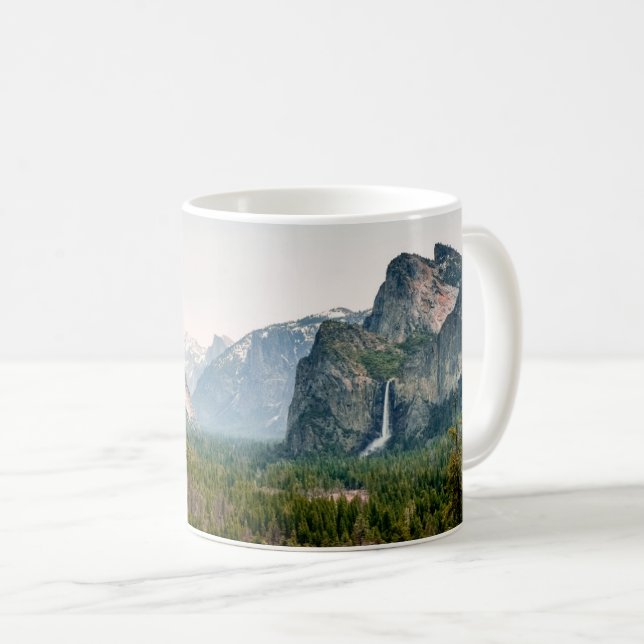 Caneca De Café Waterfalls | Yosemite Valley National Park (Frente Esquerda)