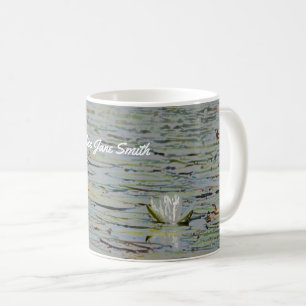 Caneca De Café Waterlily Pond Lake Flower I Café Mug