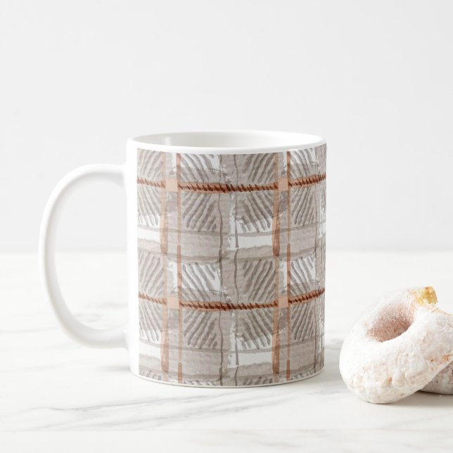 Caneca De Café Watertaupe Tartan Mug (Com Donut)