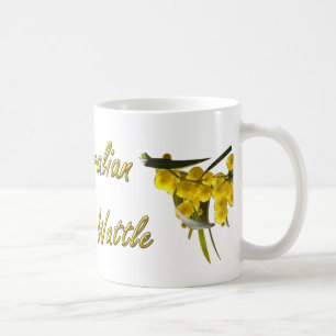Caneca De Café Wattle dourado australiano