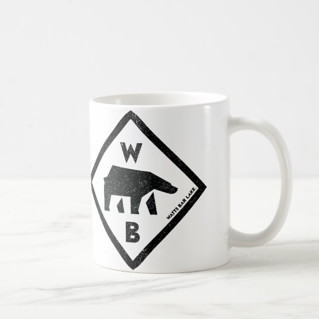 Caneca De Café Watts do lago bar (Direita)