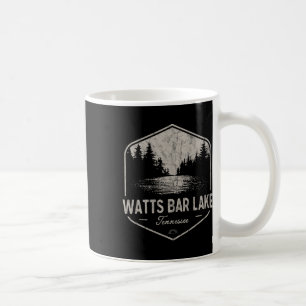 Caneca De Café Watts R Lake Tennessee Ao Ar Livre Vintage