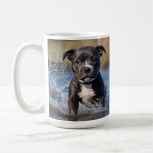 Caneca De Café "Wave Chaser: Um Cachorro Espantoso no Jogo no Oce