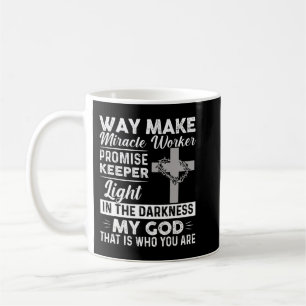 Caneca De Café Waymaker Miracle Worker Promise Keeper Jesus
