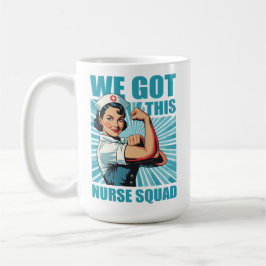 Caneca De Café We Got This Nurse Squad Retro Vintage Medical