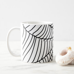 Caneca De Café Web de Aranha Preta e Branca