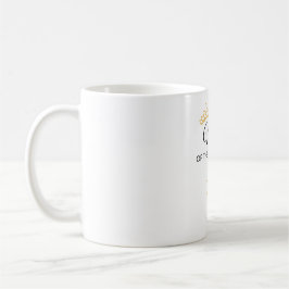 Caneca De Café Wedding Party Role & Date Elegant Design
