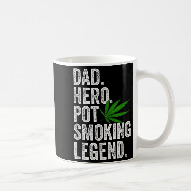 Caneca De Café Weed Dad Shirt Funny Stoner Christmas T Smoker Hum (Direita)