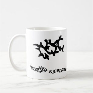 Caneca De Café Weedalua de chamada preto