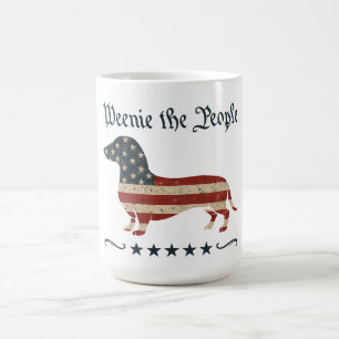Caneca De Café Weenie The Pessoas Dachshund 4 De Julho