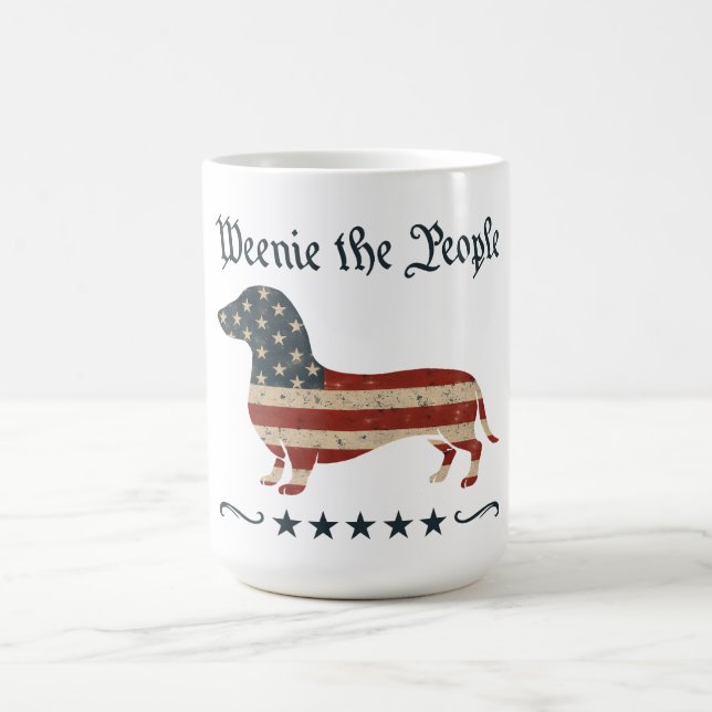 Caneca De Café Weenie The Pessoas Dachshund 4 De Julho (Centro)