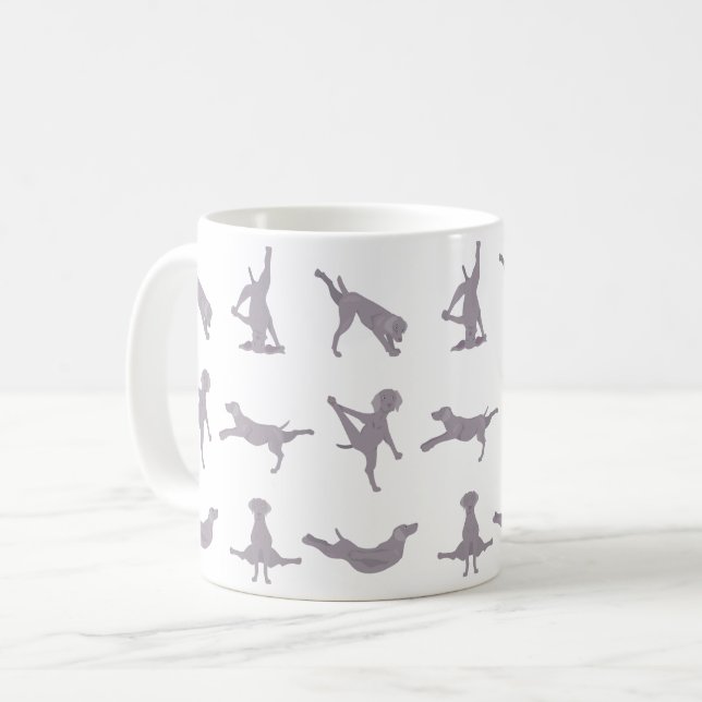 Caneca De Café Weimaraner (Frente Esquerda)