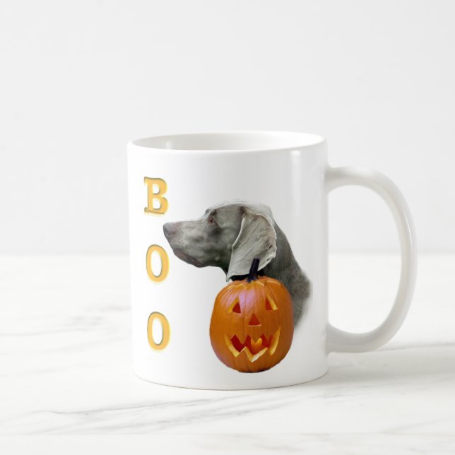 Caneca De Café Weimaraner Boo (Direita)
