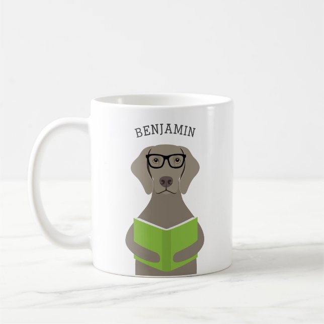 Caneca De Café Weimaraner Mugs (Esquerda)