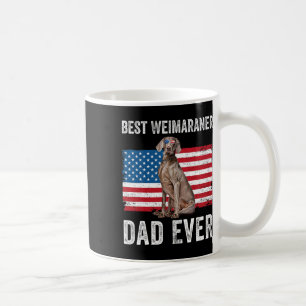 Caneca De Café Weimaraner Pai Americano Flag Dog Proprietário 4º 