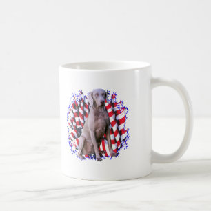 Caneca De Café Weimaraner Patriot