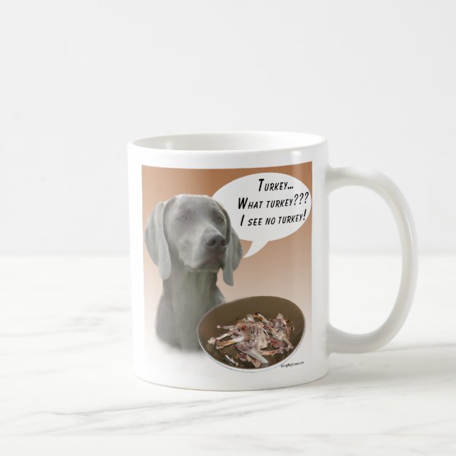 Caneca De Café Weimaraner Turquia (Direita)