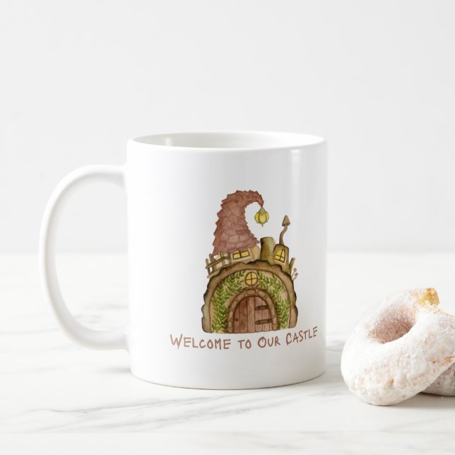 Caneca De Café Welcome to Our Castle on a  (Com Donut)