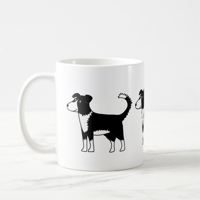 Caneca De Café Welsh Border Collie Sheepdog (Esquerda)