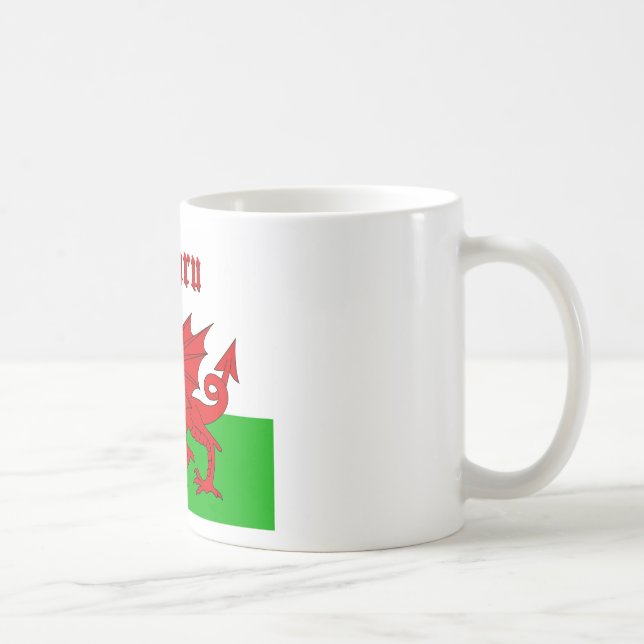 Caneca De Café Welsh Flag Cymru (Direita)