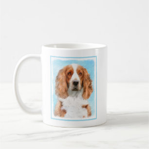 Caneca De Café Welsh Springer Spaniel Painting - Arte Original De