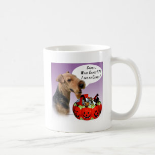 Caneca De Café Welsh Terrier Halloween Candy