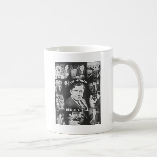 Caneca De Café Wendell 1940 Willkie (Direita)