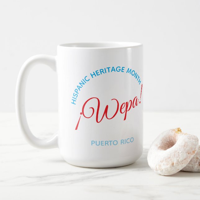 Caneca De Café Wepa! Porto Rico (Com Donut)