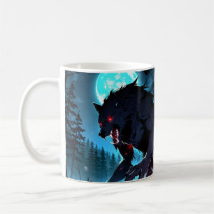 Caneca De Café Werewolf Transformation Mug - Halloween Anime