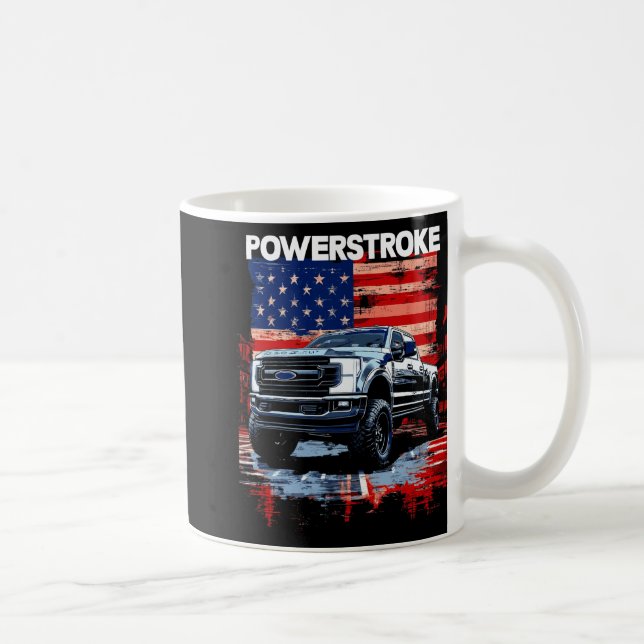 Caneca De Café Werstroke Single Cab Truck American Flag New Body  (Direita)