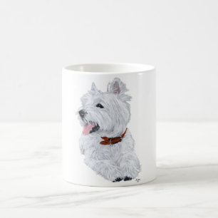 Caneca De Café West Highland White Terrier Alegre