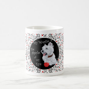 Caneca De Café West Highland White Terrier Apple do meu olho