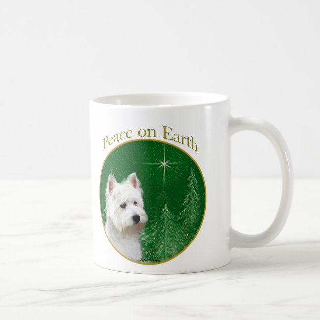 Caneca De Café West Highland White Terrier Paz (Direita)