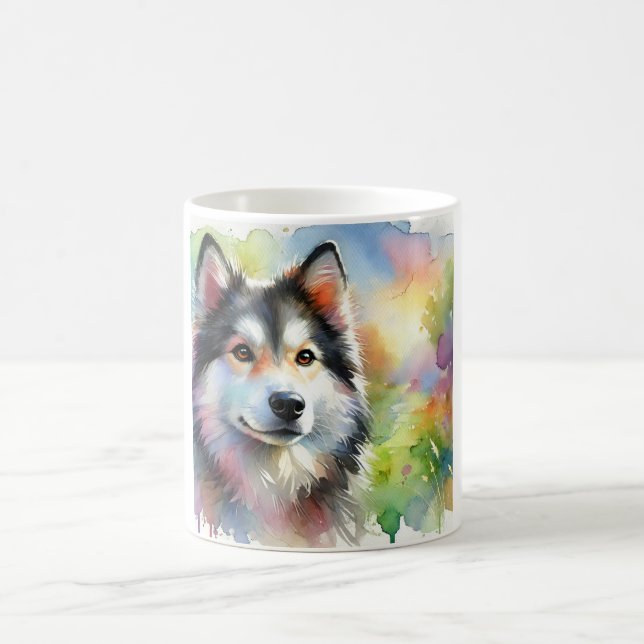 Caneca De Café West Siberian Laika 100724AREF119 - Watercolor (Centro)