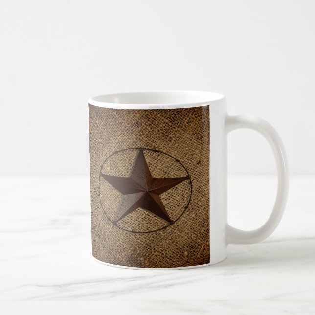 Caneca De Café Western Country Ruslap Primitive Texas Star (Direita)