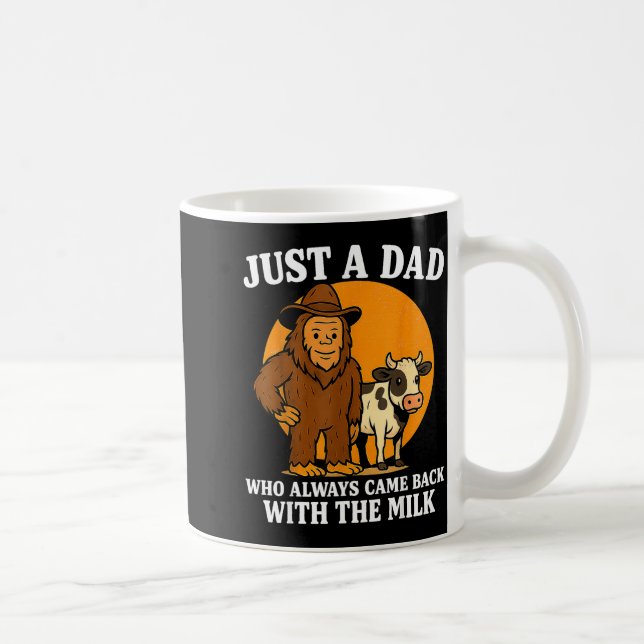 Caneca De Café Western Cowboy Bigfoot Just A Dad Who Came Back Wi (Direita)